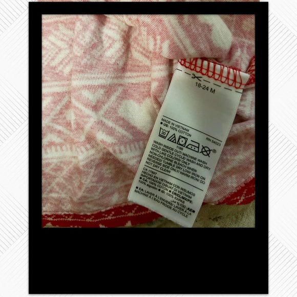 🌈2/10$ 🎄👍*GUC* OLD NAVY | 18 mo | Red and White hearts 🤍 long sleeves dress - Picture 9 of 13